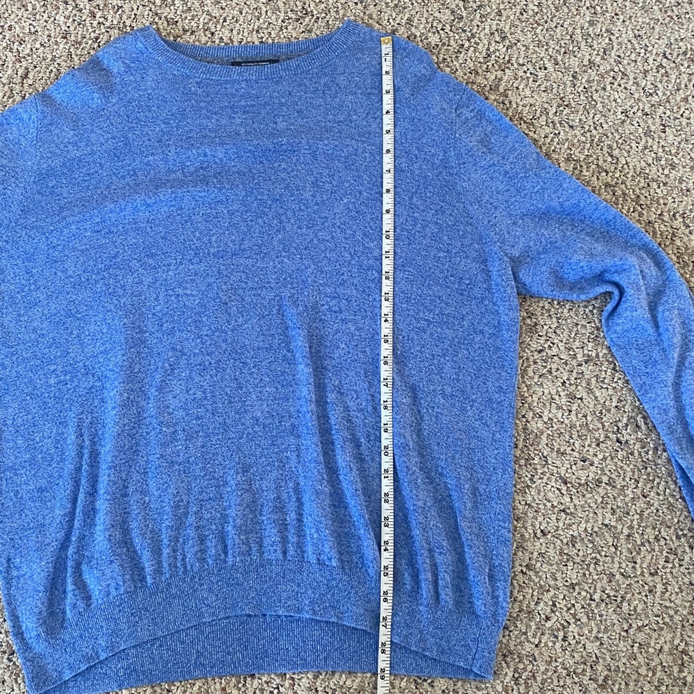 Nordstrom Men’s Heather Blue Crew Neck Sweater Dadcore - Picture 5 of 5